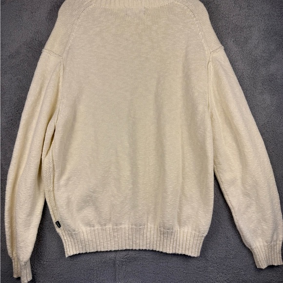 Orvis preowned turtleneck sweater XL cream - Picture 7 of 11